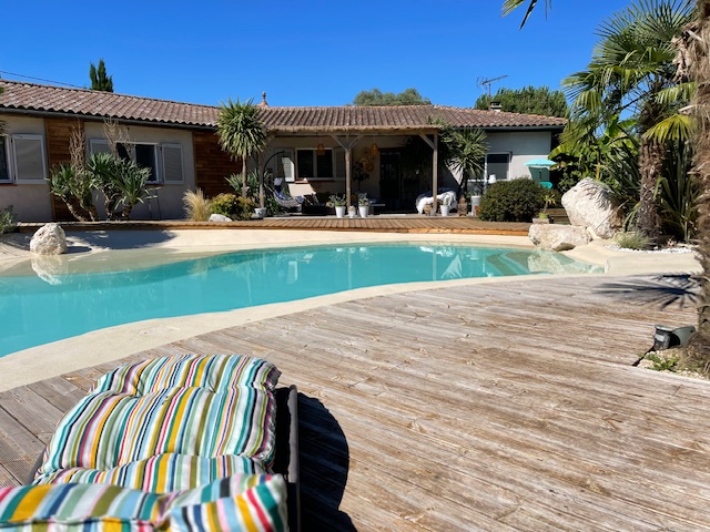 Piscine Lagon réalisée à Lamazère (32), Piscines Initiales